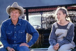 Johansson and Redford in THE HORSE WHISPERER