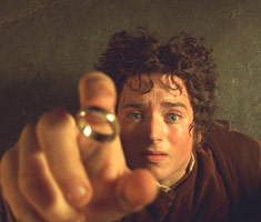 Frodo reaches for the One Ring