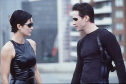 Carrie-Anne Moss and Keanu Reeves