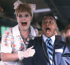 Gooding Jr. and a cross-dressing Lucy in a tight spot