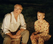 Michael Caine and Haley Joel Osment