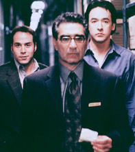 Piven, Levy, and Cusack on a mission